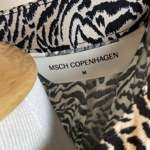 MSCH Copenhagen Annabella Long Sleeve Pockets Dress M Minimalist Scandi Girl - Picture 13 of 15